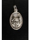 French Bulldog - necklace (silver plate) - 3424 - 34864
