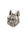 French Bulldog - pin (silver plate) - 2218 - 22254