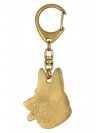 German Shepherd - keyring (gold plating) - 2396 - 26931