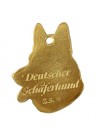German Shepherd - keyring (gold plating) - 792 - 25035