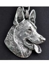 German Shepherd - necklace (silver cord) - 3154 - 32487