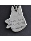 German Shepherd - necklace (silver cord) - 3154 - 32488