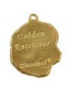 Golden Retriever - keyring (gold plating) - 2393 - 26913