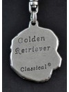 Golden Retriever - keyring (silver plate) - 1752 - 11204