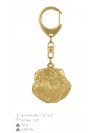 Grand Basset Griffon Vendéen - keyring (gold plating) - 2860 - 30315