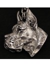 Great Dane - necklace (silver chain) - 3260 - 33428