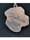 Great Dane - necklace (silver chain) - 3293 - 33626