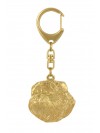 Griffon Bruxellois - keyring (gold plating) - 814 - 30012