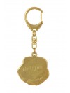 Griffon Bruxellois - keyring (gold plating) - 814 - 30013