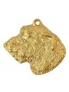 Irish Wolfhound - keyring (gold plating) - 2432 - 27113
