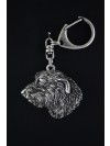 Irish Wolfhound - keyring (silver plate) - 1809 - 12086