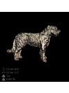 Irish Wolfhound - keyring (silver plate) - 2293 - 24001