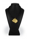 Irish Wolfhound - necklace (gold plating) - 2505 - 27514