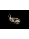 Irish Wolfhound - necklace (silver plate) - 3409 - 34820