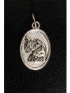 Irish Wolfhound - necklace (silver plate) - 3409 - 34821
