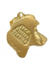 Jack Russel Terrier - keyring (gold plating) - 859 - 25240