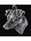 Jack Russel Terrier - necklace (silver cord) - 3217 - 32743