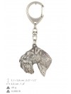 Kerry Blue Terrier - keyring (silver plate) - 2826 - 29806