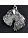 Kerry Blue Terrier - necklace (silver cord) - 3201 - 32678