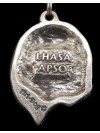 Lhasa Apso - necklace (silver chain) - 3356 - 34006