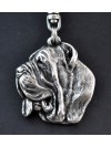 Neapolitan Mastiff - keyring (silver plate) - 2731 - 29259