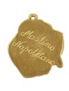 Neapolitan Mastiff - necklace (gold plating) - 2471 - 27376