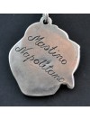 Neapolitan Mastiff - necklace (silver cord) - 3158 - 32504