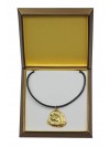 Pekingese - necklace (gold plating) - 2516 - 27675