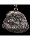 Pekingese - necklace (silver chain) - 3351 - 33975