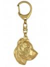 Perro de Presa Canario - keyring (gold plating) - 2437 - 27137