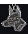Pharaoh Hound - necklace (silver cord) - 3216 - 32740