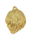 Polish Lowland Sheepdog - keyring (gold plating) - 1375 - 25623