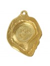 Polish Lowland Sheepdog - keyring (gold plating) - 1375 - 25624