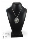 Polish Lowland Sheepdog - necklace (silver cord) - 3255 - 33406