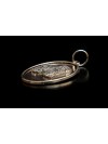 Polish Lowland Sheepdog - necklace (silver plate) - 3400 - 34787