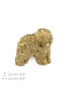Polish Lowland Sheepdog - pin (gold plating) - 1068 - 7806