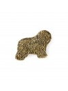 Polish Lowland Sheepdog - pin (gold plating) - 1092 - 7907