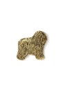 Polish Lowland Sheepdog - pin (gold plating) - 1092 - 7908
