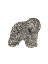 Polish Lowland Sheepdog - pin (silver plate) - 2647 - 28685