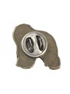 Polish Lowland Sheepdog - pin (silver plate) - 2675 - 28838
