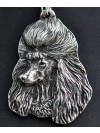 Poodle - necklace (silver chain) - 3316 - 33764