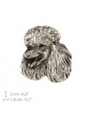 Poodle - pin (silver plate) - 2637 - 28638
