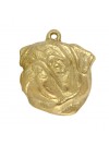Pug - keyring (gold plating) - 2837 - 30191