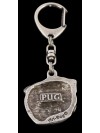 Pug - keyring (silver plate) - 2269 - 23206