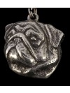 Pug - necklace (silver plate) - 2983 - 30911