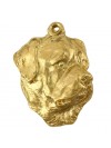 Rottweiler - keyring (gold plating) - 2391 - 26907