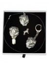 Rottweiler - keyring (silver plate) - 2086 - 18321