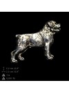Rottweiler - keyring (silver plate) - 2313 - 24616