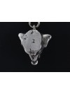 Rottweiler - necklace (silver cord) - 3243 - 32851