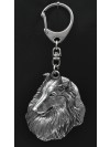 Rough Collie - keyring (silver plate) - 1097 - 4689